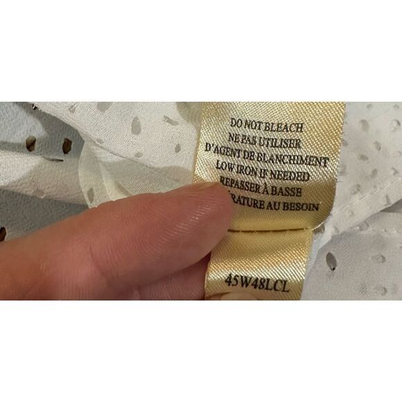 Anthropologie Dylan white eyelet blouse sz M - Picture 9 of 9